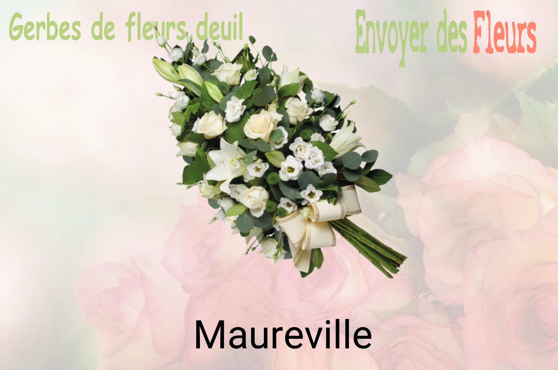 Gerbe de fleurs de deuil livrée à Maureville